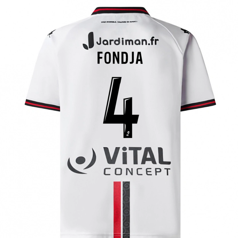 Danxen Homem Camisola Nathan Fondja #4 Branco Vermelho Alternativa 2025/26 Camisa Brasil