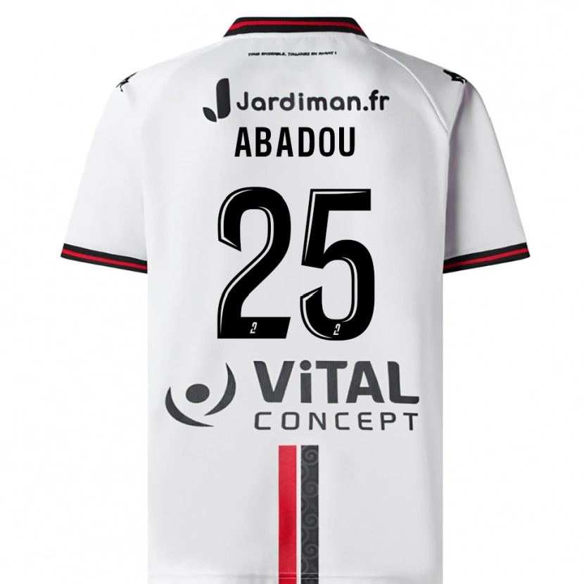 Danxen Homem Camisola Lea Abadou #25 Branco Vermelho Alternativa 2025/26 Camisa Brasil
