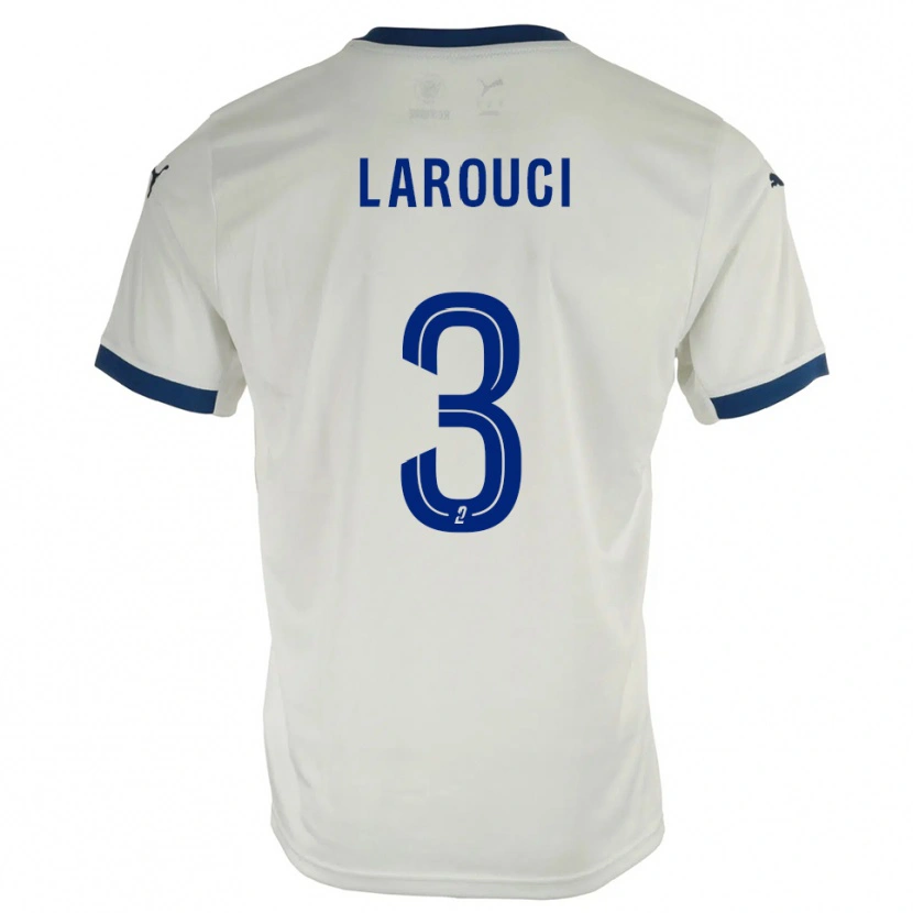 Danxen Homem Camisola Yasser Larouci #3 Branco Azul Alternativa 2025/26 Camisa Brasil