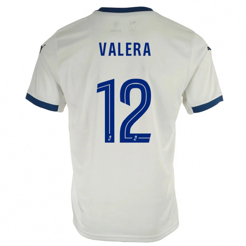 Danxen Homem Camisola Louis Valera #12 Branco Azul Alternativa 2025/26 Camisa Brasil