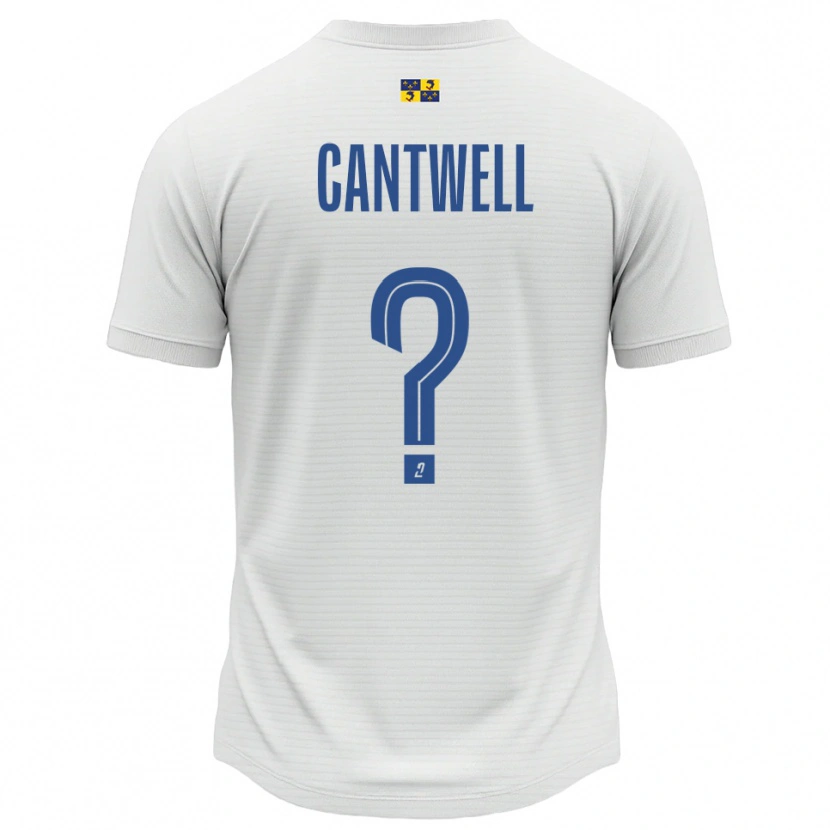 Danxen Homem Camisola Anna Cantwell #0 Branco Azul Alternativa 2025/26 Camisa Brasil