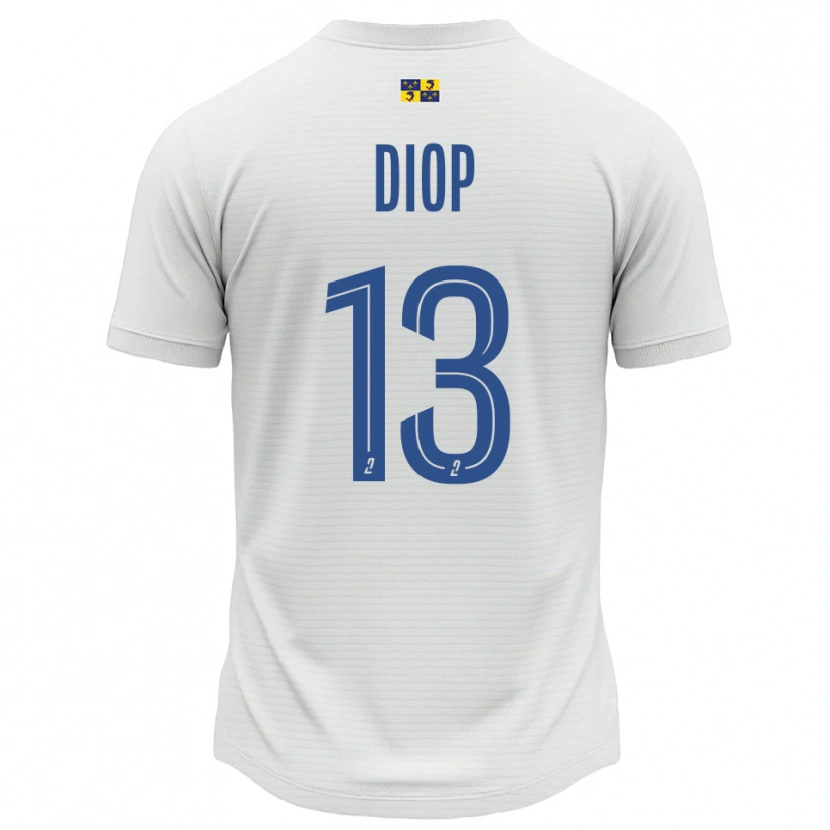 Danxen Homem Camisola Mamadou Diop #13 Branco Azul Alternativa 2025/26 Camisa Brasil