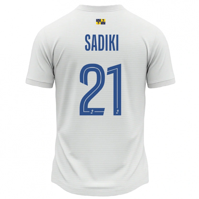 Danxen Homem Camisola Nehla Sadiki #21 Branco Azul Alternativa 2025/26 Camisa Brasil