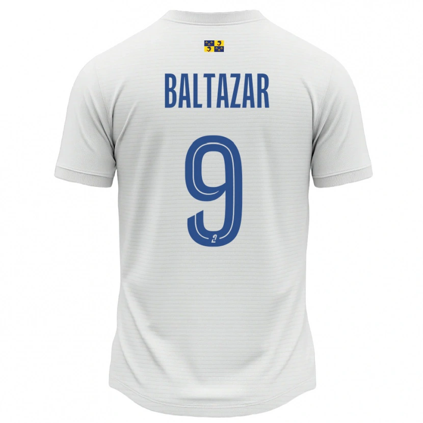 Danxen Homem Camisola Jarod Baltazar #9 Branco Azul Alternativa 2025/26 Camisa Brasil