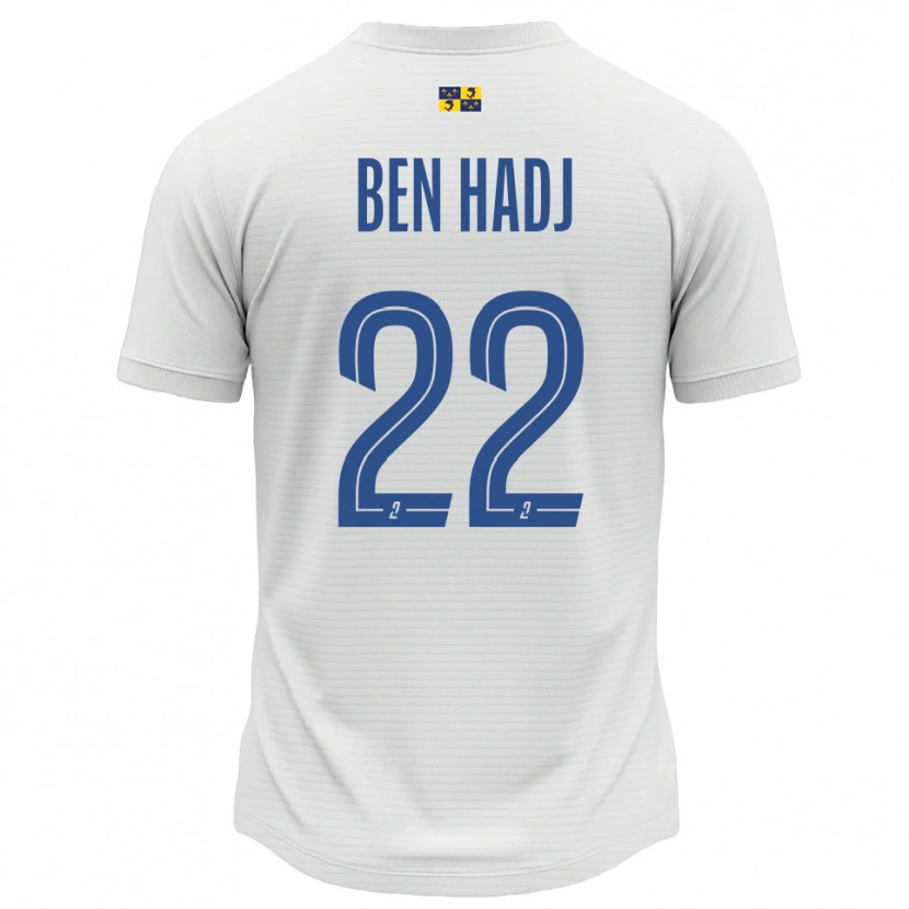 Danxen Homem Camisola Yosra Ben Hadj #22 Branco Azul Alternativa 2025/26 Camisa Brasil