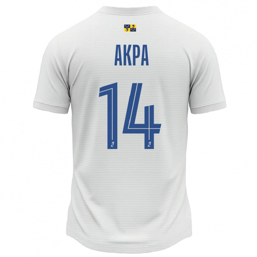 Danxen Homem Camisola Mara Akpa #14 Branco Azul Alternativa 2025/26 Camisa Brasil
