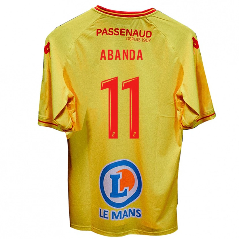 Danxen Homem Camisola Leroy Abanda #11 Amarelo Alternativa 2025/26 Camisa Brasil