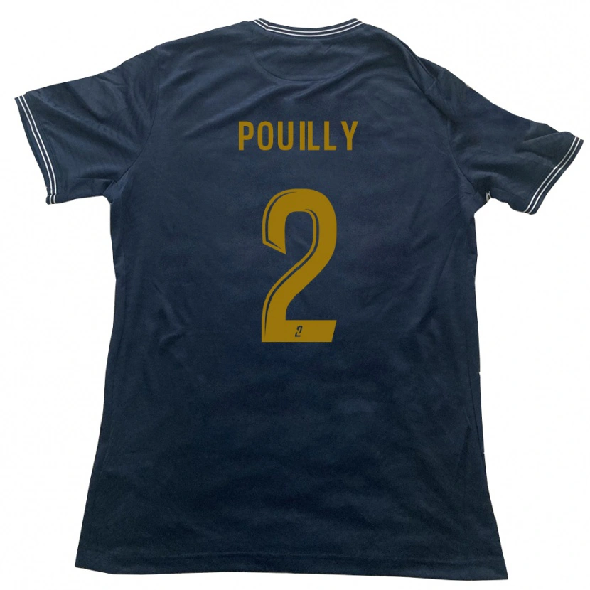 Danxen Homem Camisola Tom Pouilly #2 Azul Marinho Dourado Alternativa 2025/26 Camisa Brasil