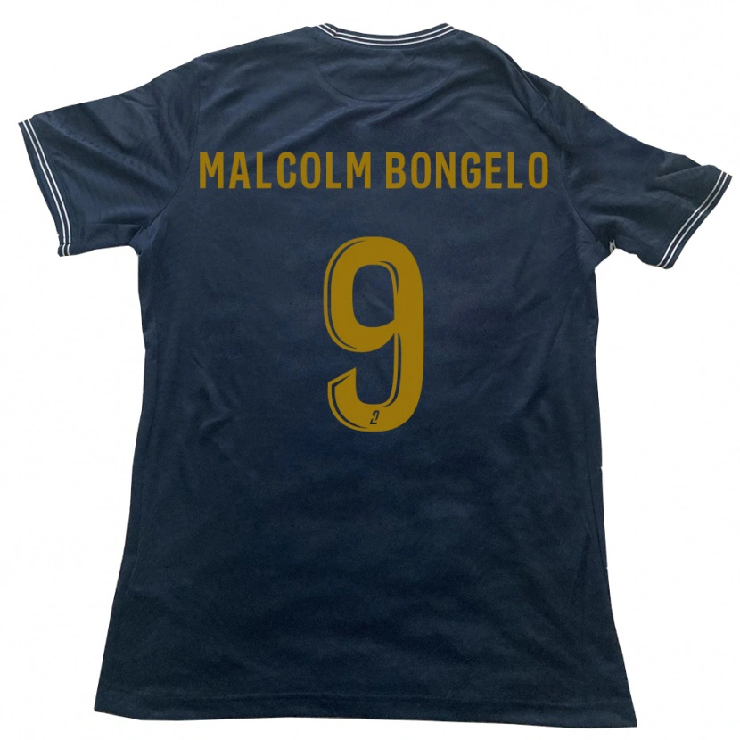 Danxen Homem Camisola Fidèle Malcolm Bongelo #9 Azul Marinho Dourado Alternativa 2025/26 Camisa Brasil