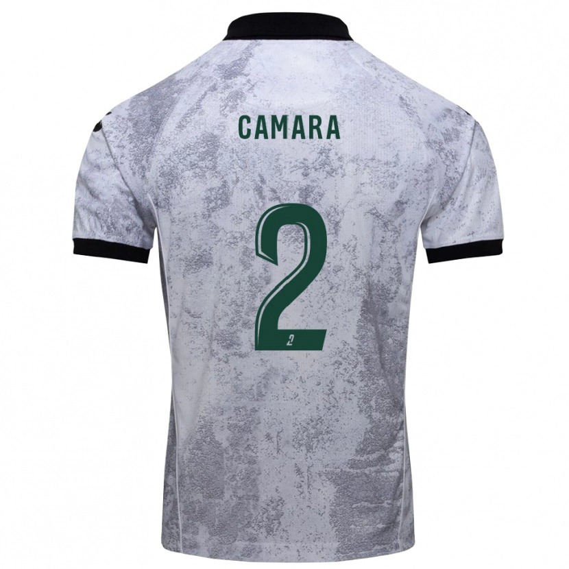 Danxen Homem Camisola Diadé Camara #2 Branco Preto Alternativa 2025/26 Camisa Brasil