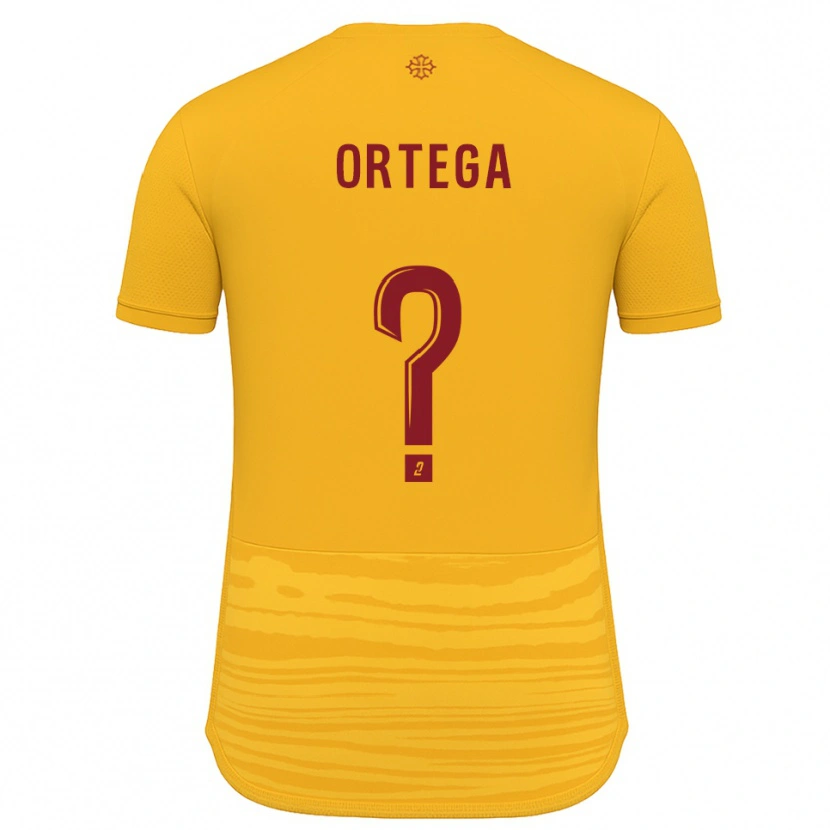 Danxen Homem Camisola Alexis Ortega #0 Laranja Borgonha Alternativa 2025/26 Camisa Brasil