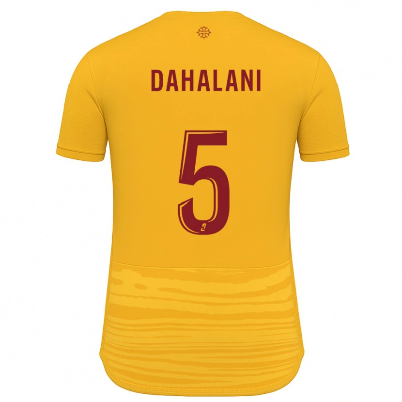 Danxen Homem Camisola Yanis Dahalani #5 Laranja Borgonha Alternativa 2025/26 Camisa Brasil