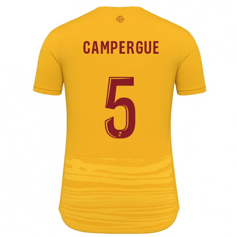Danxen Homem Camisola Raphaël Campergue #5 Laranja Borgonha Alternativa 2025/26 Camisa Brasil