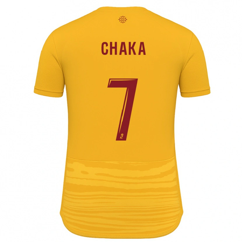 Danxen Homem Camisola Kaël Chaka #7 Laranja Borgonha Alternativa 2025/26 Camisa Brasil