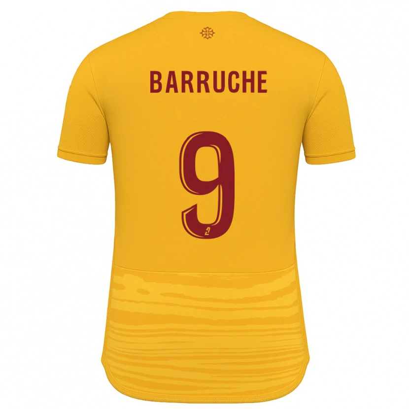 Danxen Homem Camisola Théo Barruche #9 Laranja Borgonha Alternativa 2025/26 Camisa Brasil