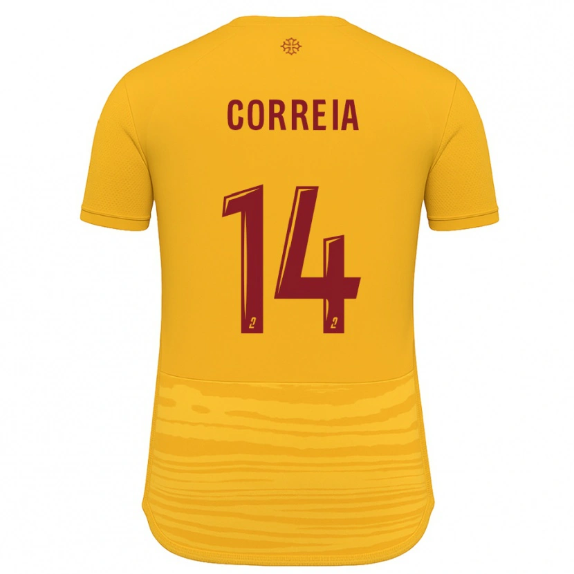 Danxen Homem Camisola Tiago Correia #14 Laranja Borgonha Alternativa 2025/26 Camisa Brasil