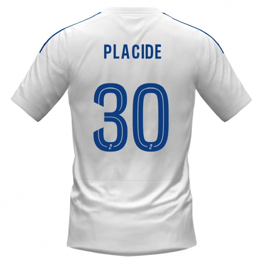 Danxen Homem Camisola Johny Placide #30 Branco Azul Alternativa 2025/26 Camisa Brasil