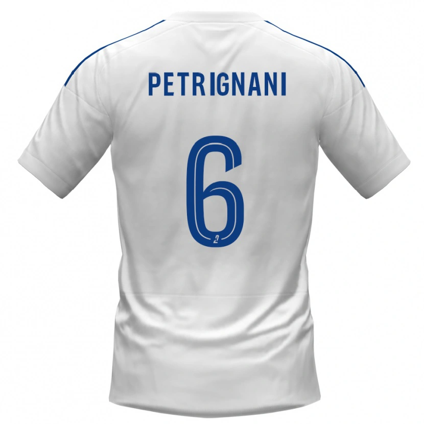 Danxen Homem Camisola Matteo Petrignani #6 Branco Azul Alternativa 2025/26 Camisa Brasil