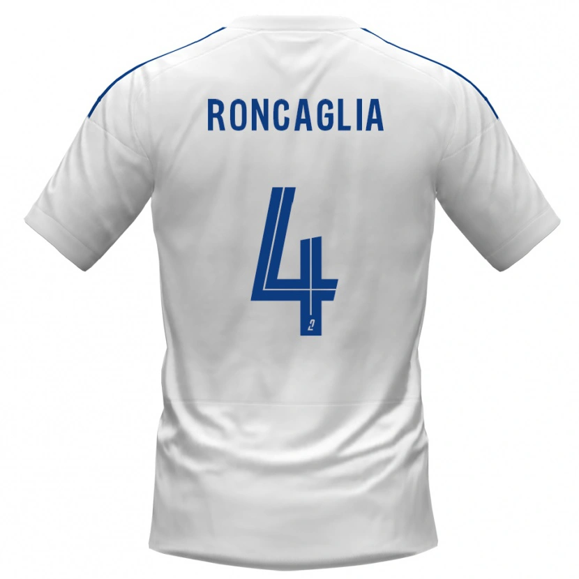Danxen Homem Camisola Anthony Roncaglia #4 Branco Azul Alternativa 2025/26 Camisa Brasil