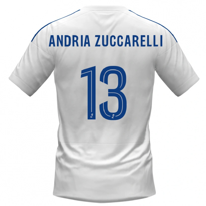 Danxen Homem Camisola Carlu Andria Zuccarelli #13 Branco Azul Alternativa 2025/26 Camisa Brasil