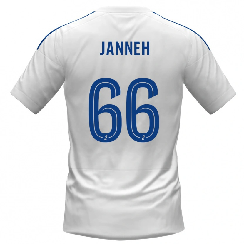 Danxen Homem Camisola Jocelyn Janneh #66 Branco Azul Alternativa 2025/26 Camisa Brasil