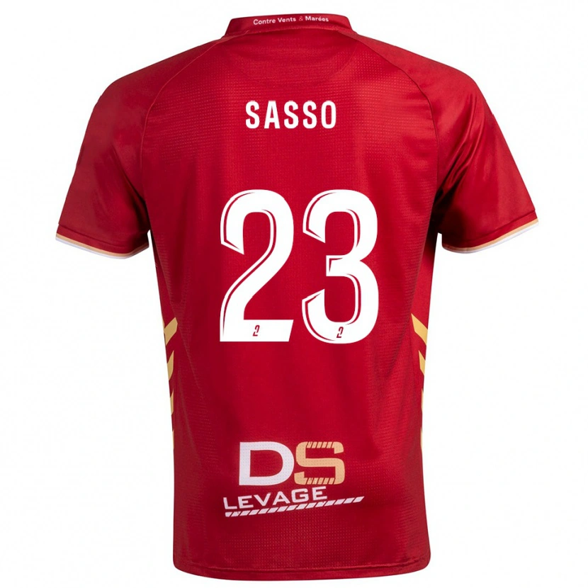 Danxen Homem Camisola Vincent Sasso #23 Borgonha Dourado Alternativa 2025/26 Camisa Brasil