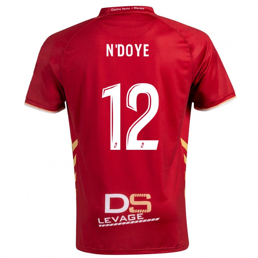 Danxen Homem Camisola Assane N'doye #12 Borgonha Dourado Alternativa 2025/26 Camisa Brasil