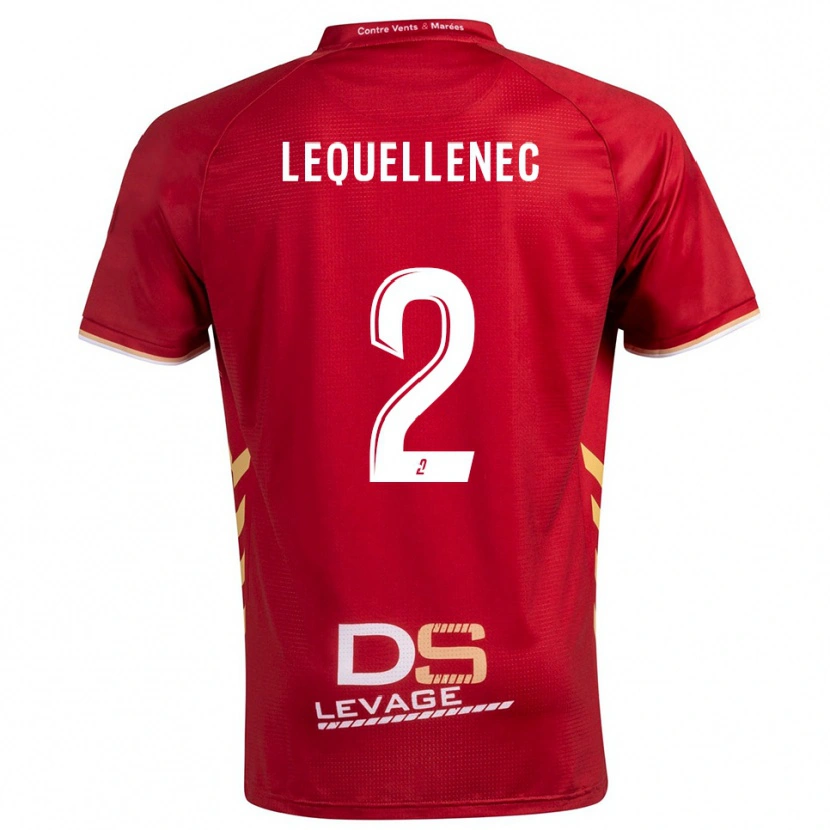 Danxen Homem Camisola Yanis Lequellenec #2 Borgonha Dourado Alternativa 2025/26 Camisa Brasil