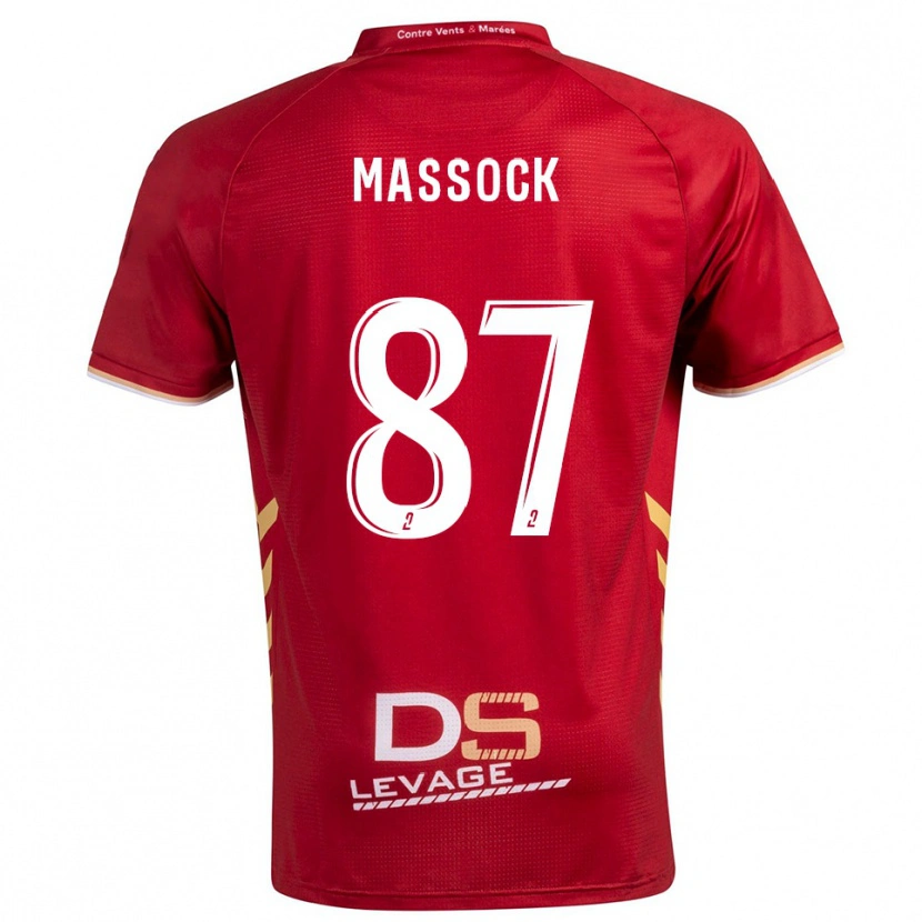 Danxen Homem Camisola Théna Massock #87 Borgonha Dourado Alternativa 2025/26 Camisa Brasil