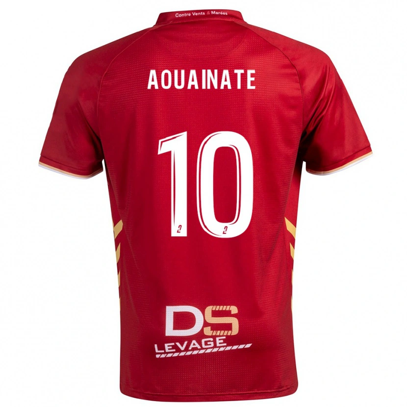 Danxen Homem Camisola Aymane Aouainate #10 Borgonha Dourado Alternativa 2025/26 Camisa Brasil