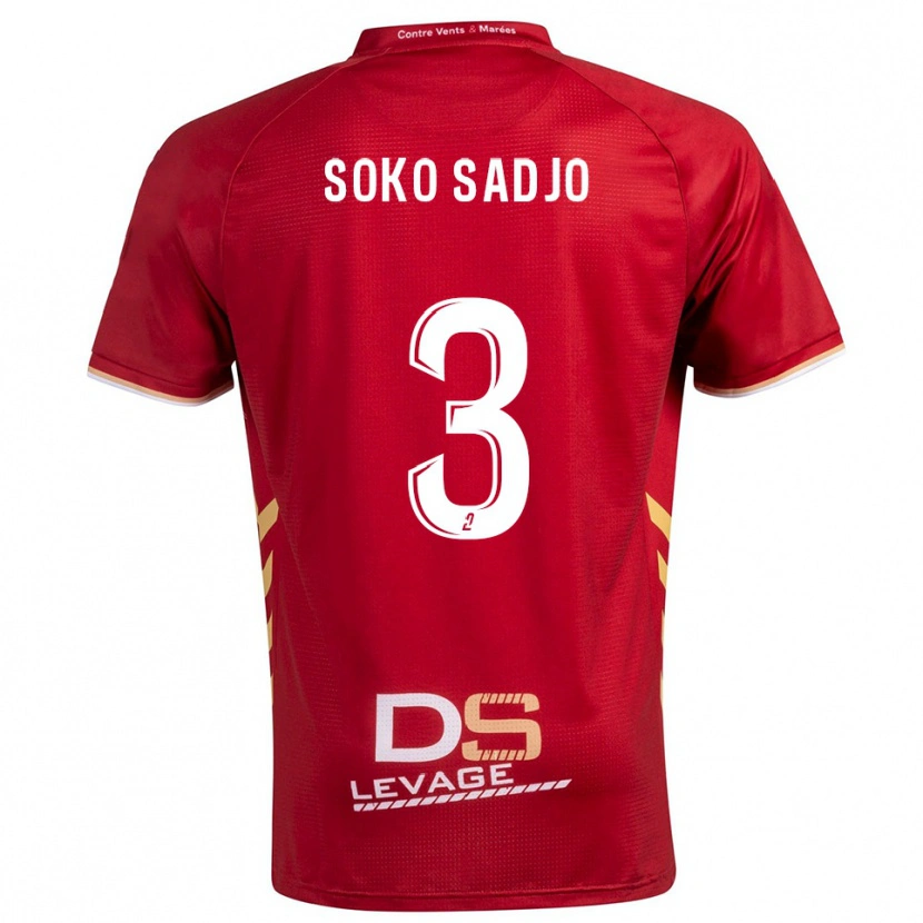 Danxen Homem Camisola Ryan Soko Sadjo #3 Borgonha Dourado Alternativa 2025/26 Camisa Brasil