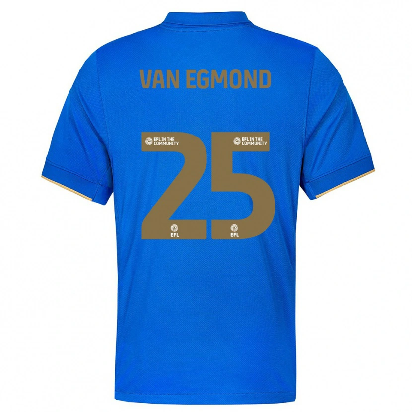 Danxen Mulher Camisola Emily Van Egmond #25 Azul Dourado Principal 2025/26 Camisa Brasil