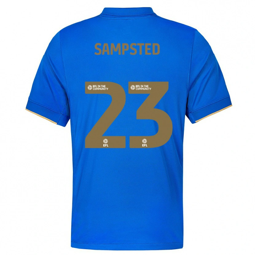 Danxen Mulher Camisola Alfons Sampsted #23 Azul Dourado Principal 2025/26 Camisa Brasil