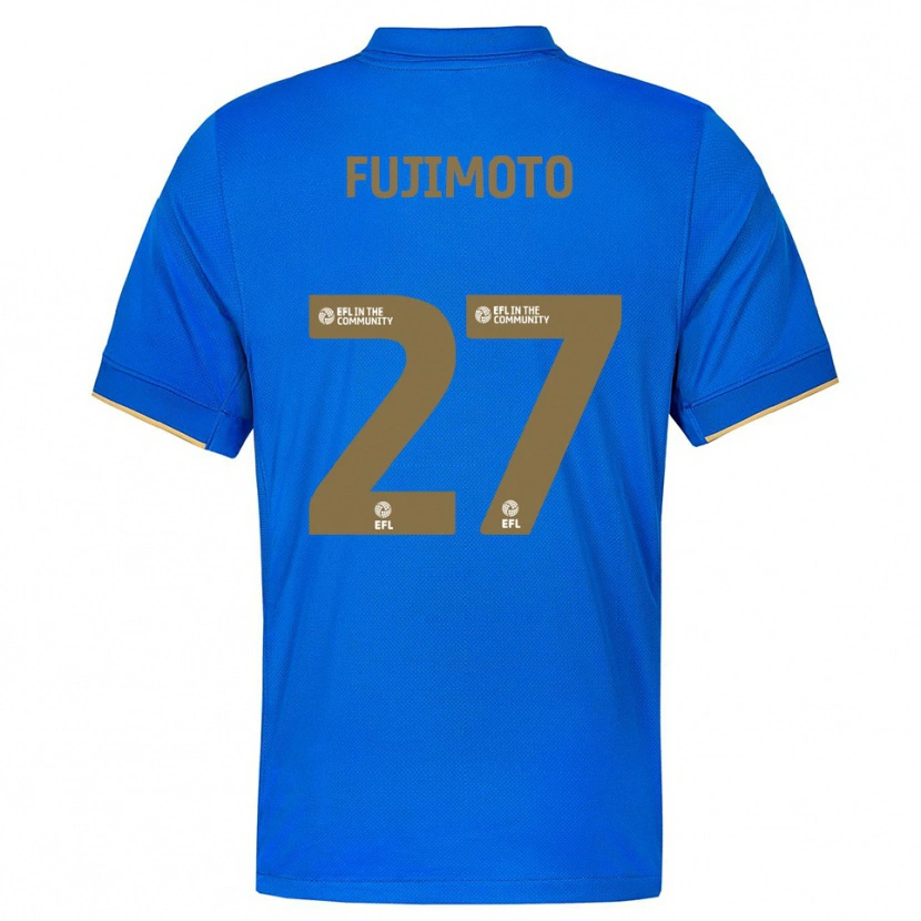 Danxen Mulher Camisola Kanya Fujimoto #27 Azul Dourado Principal 2025/26 Camisa Brasil