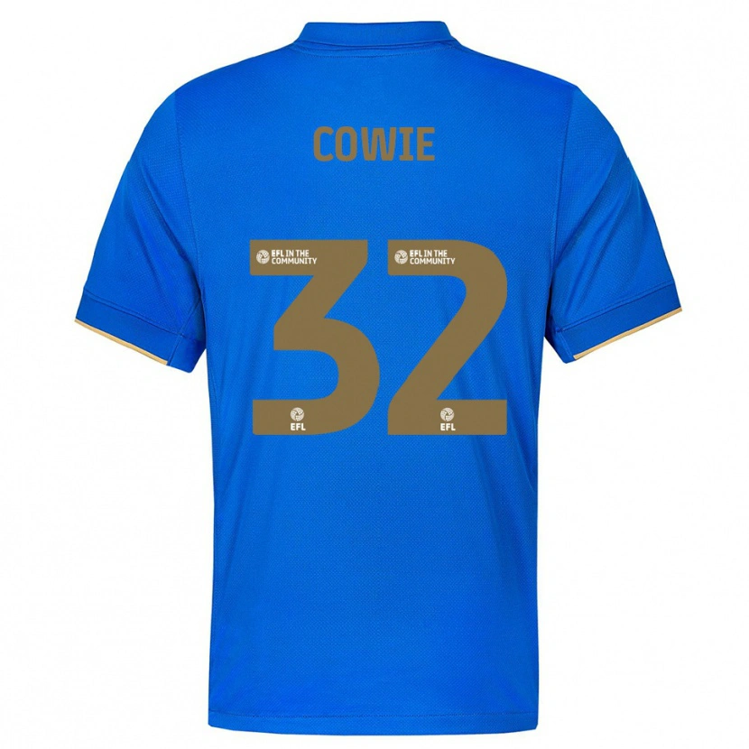 Danxen Mulher Camisola Abbie Cowie #32 Azul Dourado Principal 2025/26 Camisa Brasil