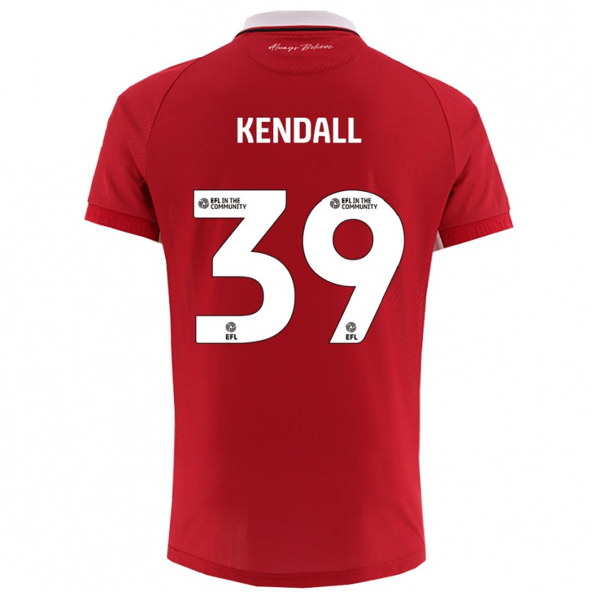 Danxen Mulher Camisola Maya Kendall #39 Vermelho Branco Principal 2025/26 Camisa Brasil