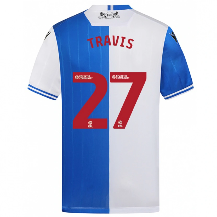 Danxen Mulher Camisola Lewis Travis #27 Azul Branco Principal 2025/26 Camisa Brasil