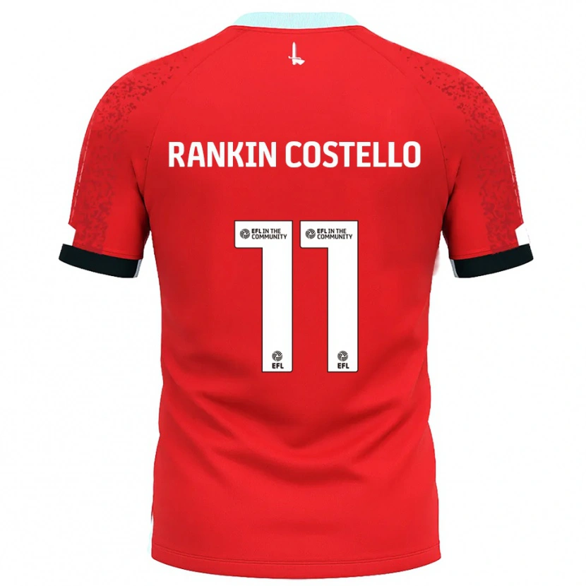 Danxen Mulher Camisola Joe Rankin-Costello #11 Vermelho Branco Principal 2025/26 Camisa Brasil