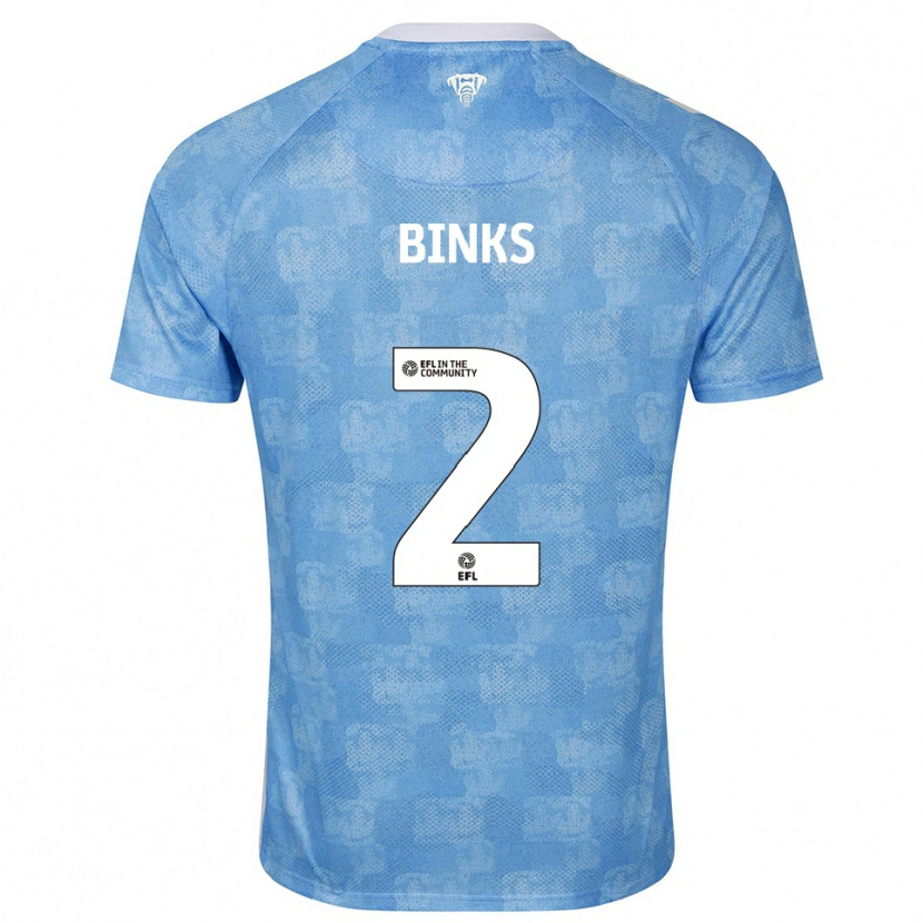 Danxen Mulher Camisola Luis Binks #2 Azul Celeste Branco Principal 2025/26 Camisa Brasil
