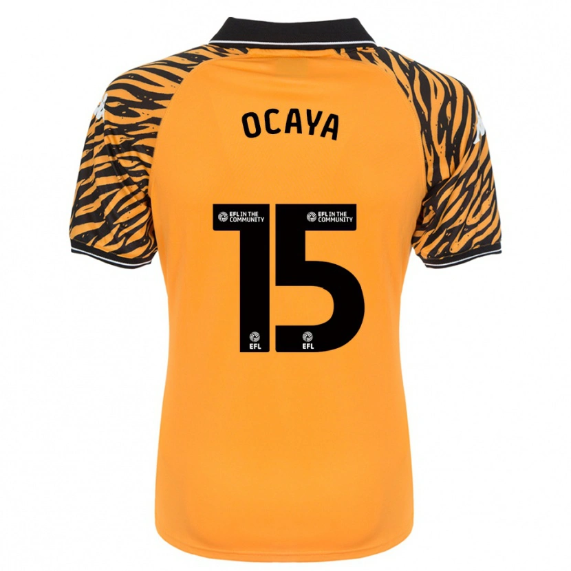 Danxen Mulher Camisola Josh Ocaya #15 Laranja Preto Principal 2025/26 Camisa Brasil