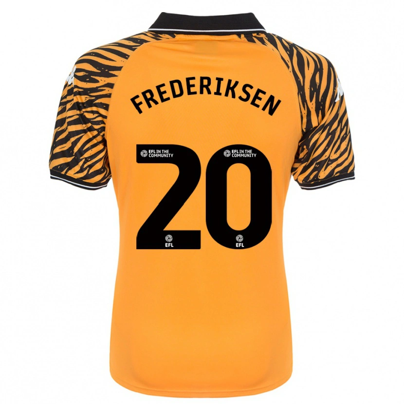 Danxen Mulher Camisola Abbey Frederiksen #20 Laranja Preto Principal 2025/26 Camisa Brasil
