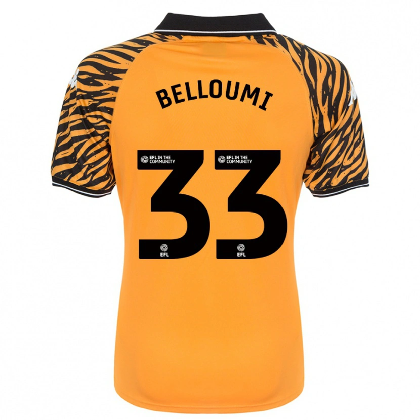 Danxen Mulher Camisola Mohamed Belloumi #33 Laranja Preto Principal 2025/26 Camisa Brasil