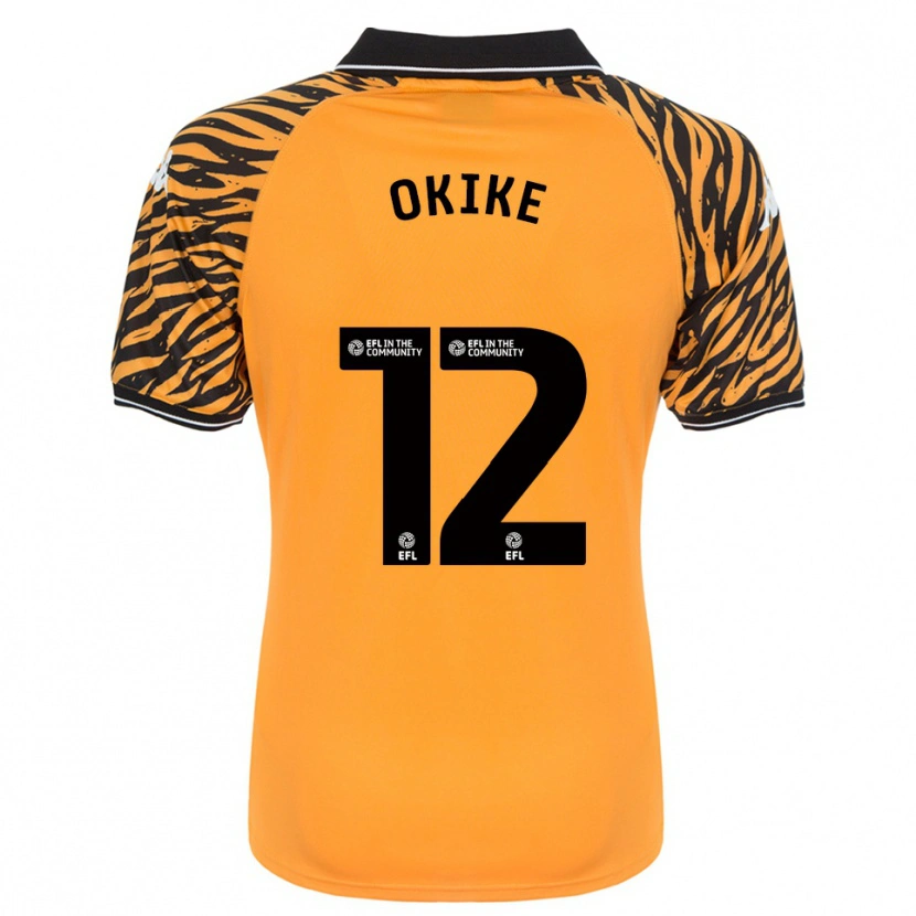 Danxen Mulher Camisola Calvin Okike #12 Laranja Preto Principal 2025/26 Camisa Brasil