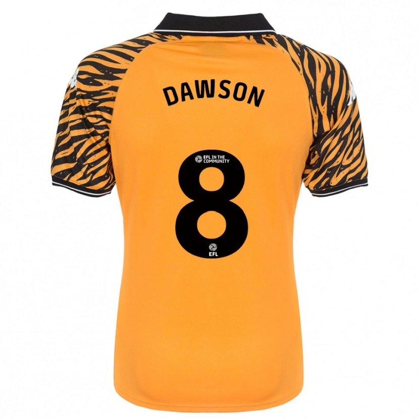 Danxen Mulher Camisola Lucas Dawson #8 Laranja Preto Principal 2025/26 Camisa Brasil