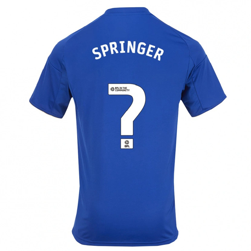 Danxen Mulher Camisola Jahquan Springer #0 Azul Dourado Principal 2025/26 Camisa Brasil