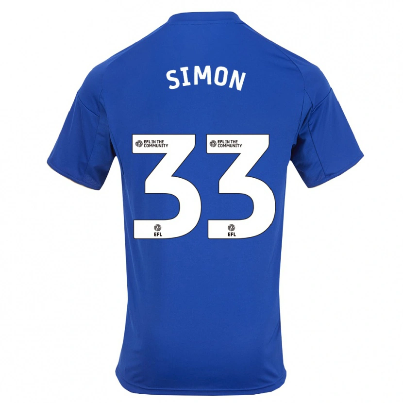Danxen Mulher Camisola Erin Simon #33 Azul Dourado Principal 2025/26 Camisa Brasil