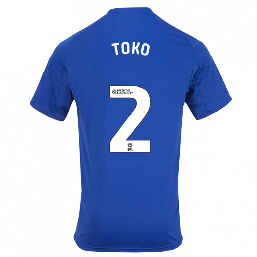 Danxen Mulher Camisola Michael Toko #2 Azul Dourado Principal 2025/26 Camisa Brasil