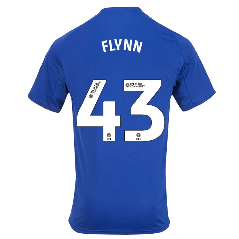 Danxen Mulher Camisola Shane Flynn #43 Azul Dourado Principal 2025/26 Camisa Brasil
