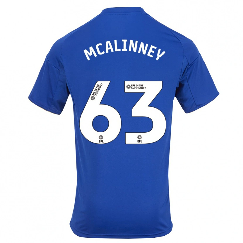 Danxen Mulher Camisola Liam Mcalinney #63 Azul Dourado Principal 2025/26 Camisa Brasil