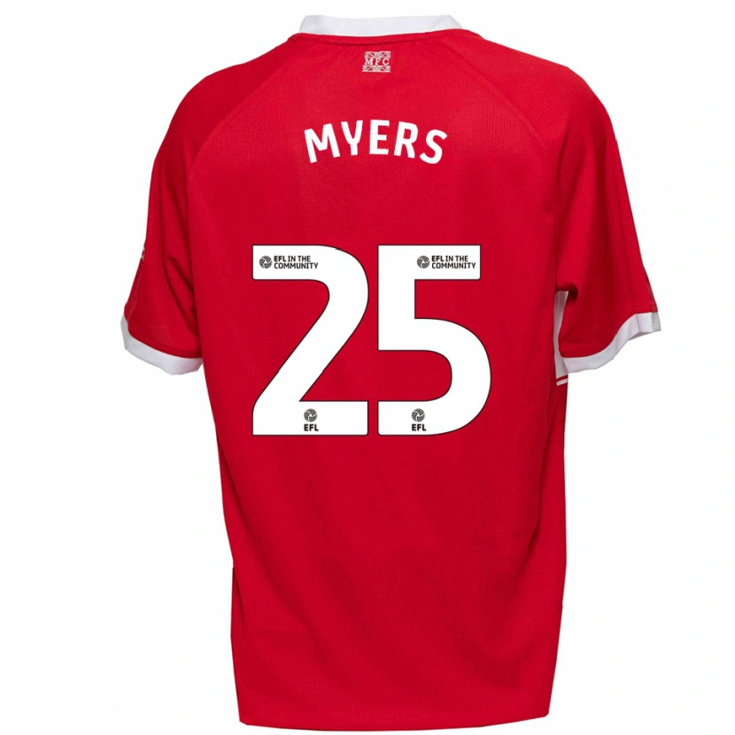 Danxen Mulher Camisola Maddie Myers #25 Vermelho Branco Principal 2025/26 Camisa Brasil